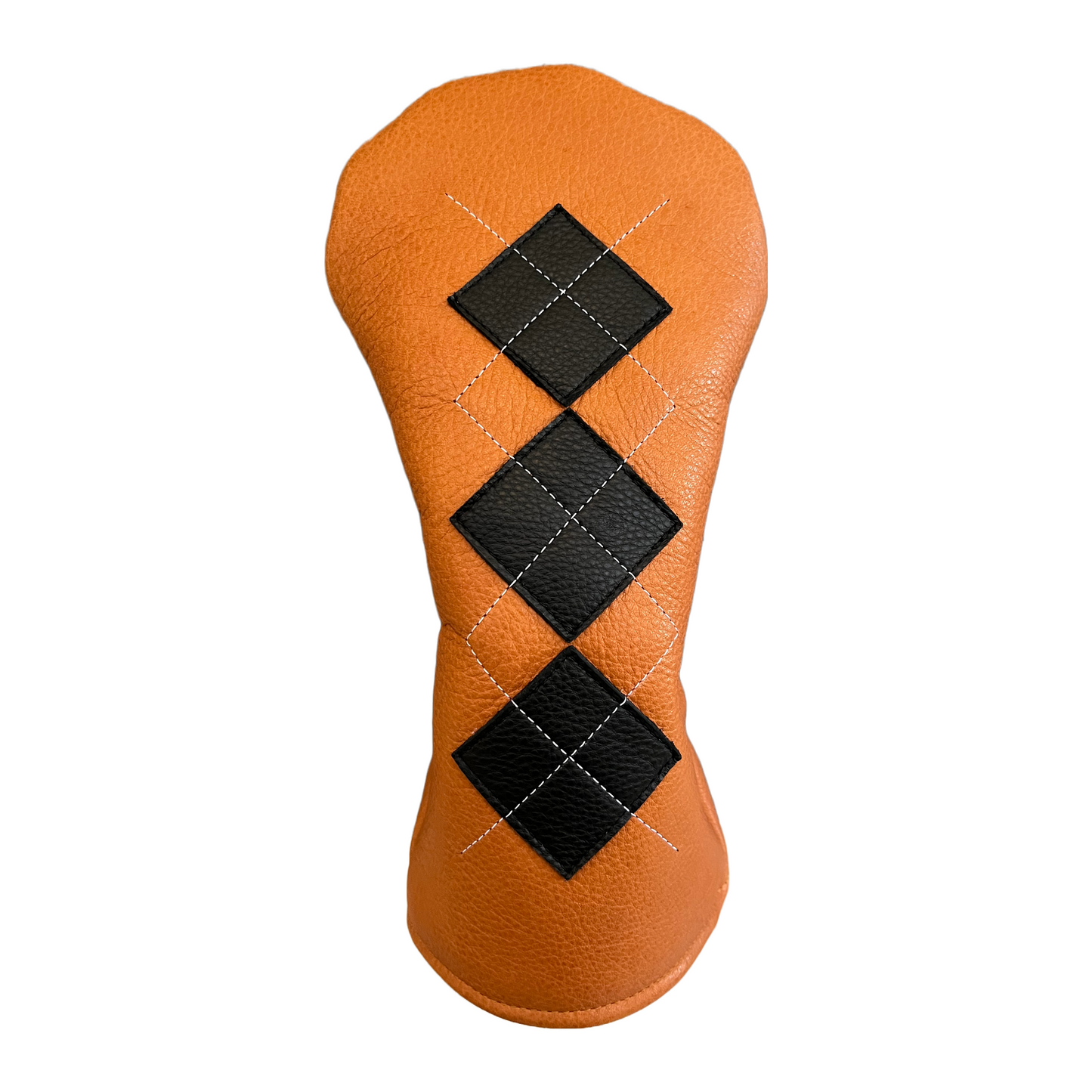 Butterscotch and Black Leather with White Stitching