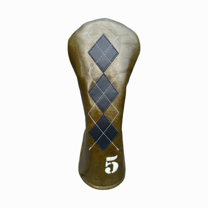 Olive Green and Smooth Black Leather with White Stitching