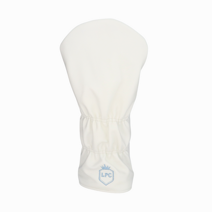 Smooth White and Baby Blue Leather with Navy Stitching