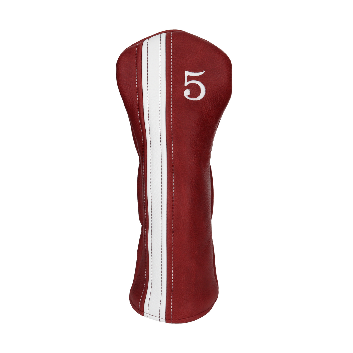 Pebbled Crimson with Pebbled White Leather