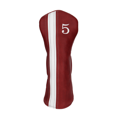 Pebbled Crimson with Pebbled White Leather