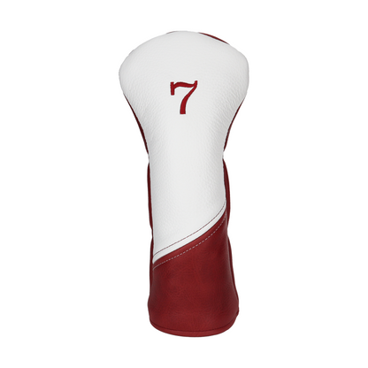 Pebbled Crimson with Pebbled White Leather
