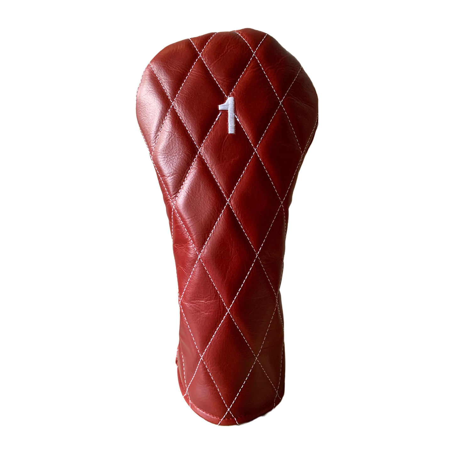 Limited Edition - Red Leather Quilted with White Stitching and Black Faux Fur Lining